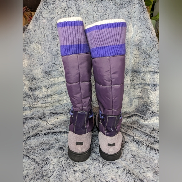 Aldo Under Knee Purple Winter Apres ski boots, Size 8, barely worn, slip on - Picture 7 of 13